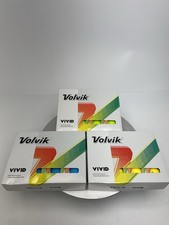 Lot 3 Box Volvik Vivid Bright Matte Golf Balls Blue Green Yellow 3 Dozen Box 36