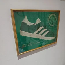 Adidas Celtic Poster & Golden Frame