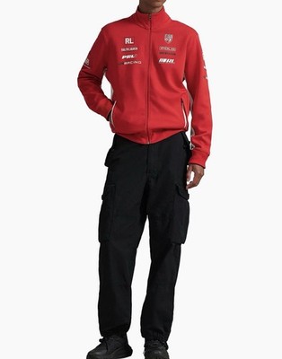 Polo Ralph Lauren Stretch Double-Knit Graphic Track Jacket Size