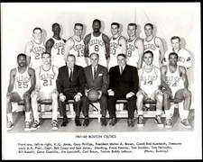1961-62 Boston Celtics Basketball Original Team Issued Photograph JP1986