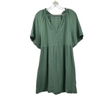 Old Navy Womens A-Line Dress Short Sleeve Green Size Medium