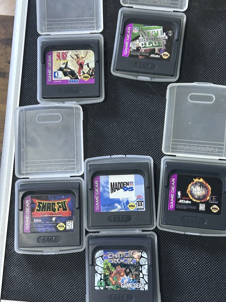 Lote de 6 juegos de Sega Game Gear Nba Jam, Shaq Fu, Srf Ninjas, Madden Nfl, C Foto 2 de 4
