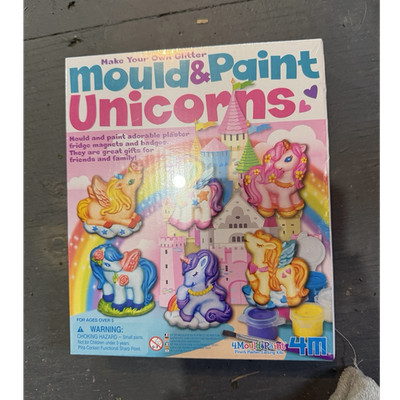 4M Mould & Paint Unicorns Glitter Make Your Own Kids Craft Kit 4884
