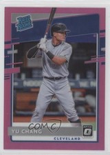 2020 Donruss Optic Rated Rookies Retail Pink Prizm Yu Chang #93 Rookie RC 02h0