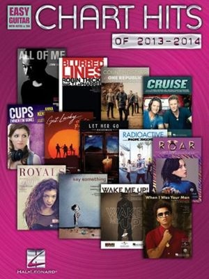 Chart Hits of 2013-2014 : Easy Guitar with Notes and Tab Paperbac