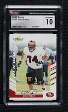 2007 Score Rookie Joe Staley #325 CGC 10 Gem Mint 0x1m