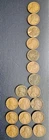 1909-1919 Lincoln Wheat Cent Penny . Lot of 18.PDS Mint Marks. Teens  1910’s Era