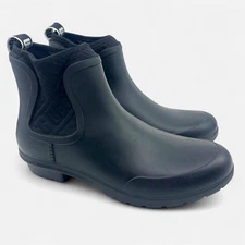 UGG Chevonne Black Womens Left Size 9 Right Size 10 Boot Rain Boot