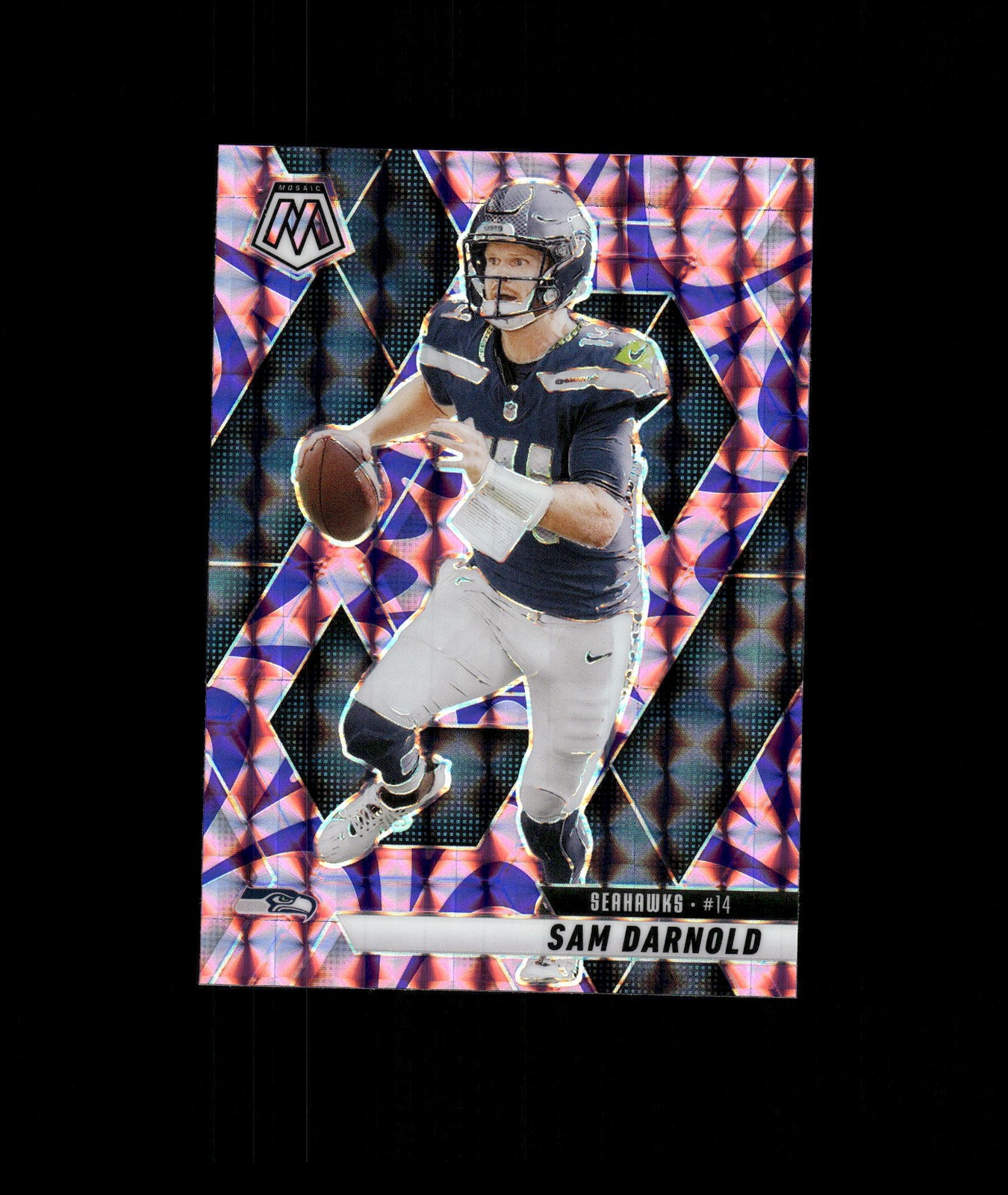 Sam Darnold - 2025 Panini Mosaic #27 Mosaic Camo Pink