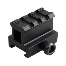 Hunting 20mm Picatinny Rail Mount Medium Riser Aluminum Offset 3-Slot Base Mount