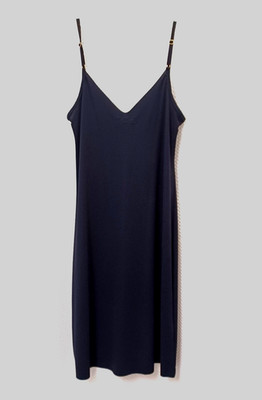 Commando Classic Tailored Full Slip Black M/L NWOT Weighted Hem Shaper Dress