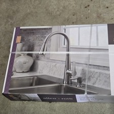 allen  roth Tolland Stainless Steel 1-Handle Deck-mount Pull-down Handle