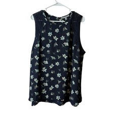 Daniel Rainn Stitch Fix Navy Blue Floral Slee...