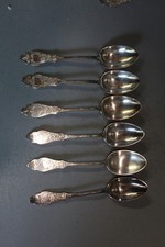 L&ouml;ffel versilbert ostfriesenmuster robbe und berking 6st&uuml;ck