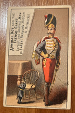 1800s Barnum's Museum & menagerie trade card, World's largest & smallest men
