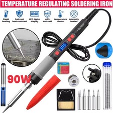 90W Electric Soldering Iron LCD Welding Tool Adjustable Temperature Solder Tips