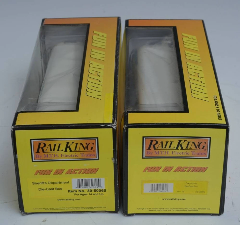 MTH Rail King 30-50009 Greyhound + 30-50065 Sheriffs Department Bus NIB - Image 2 of 2