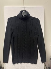 Very Nice Women's Black Turtleneck Sweater Large in size Great Condition