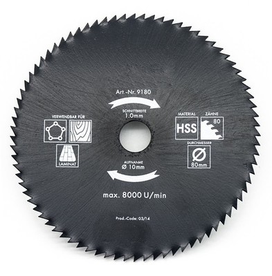 HSS Kreissägeblatt 80 mm Drillcraft Sägen 