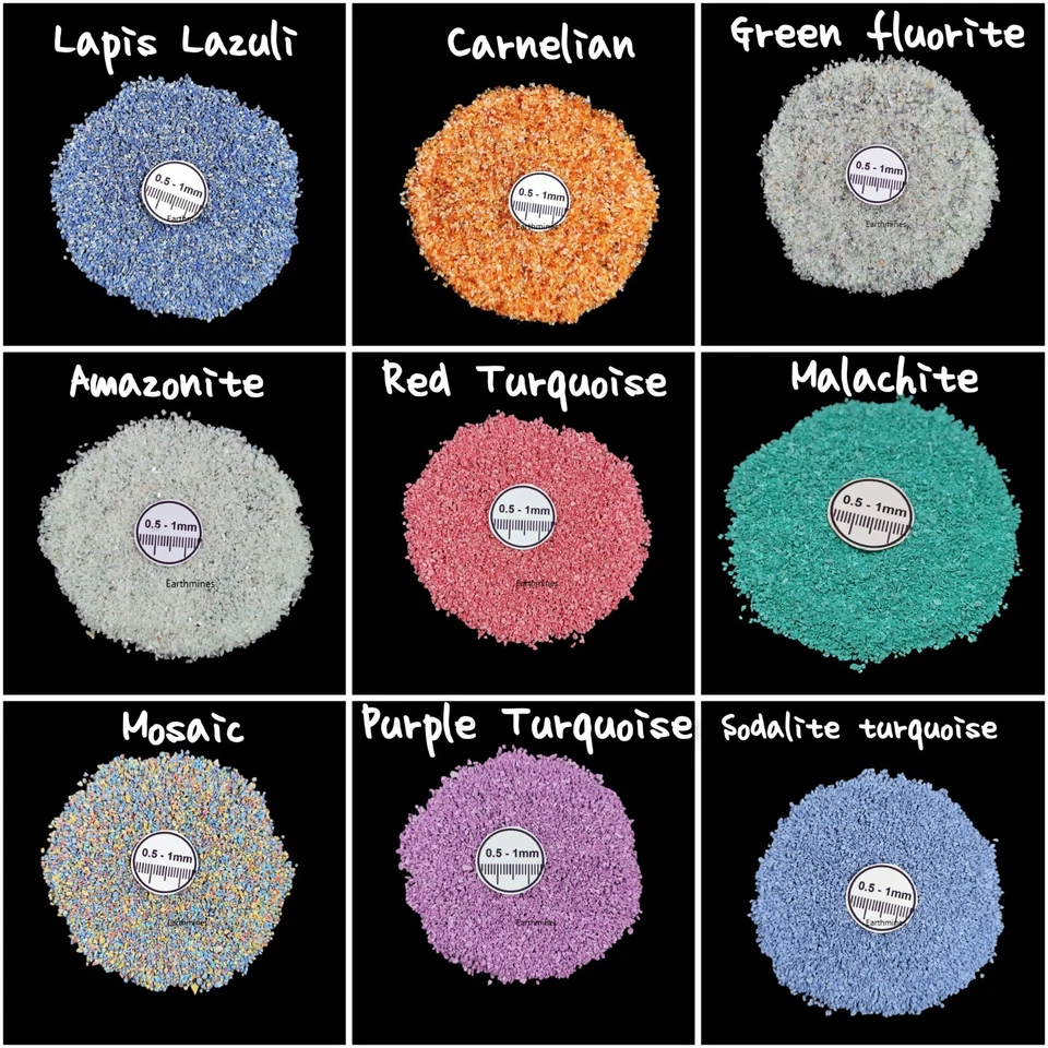 Natural Coarse Crushed Gemstone 0.5-1mm For Resin Art Home Art Making - Image 4 of 4