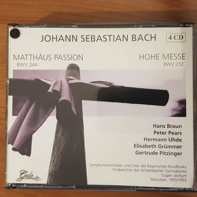 EUGEN JOCHUM js bach matthäus passion / hohe messe VG+/VG+ (4CD, Klassik, Gala)