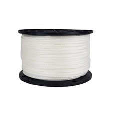 500 Ft Spool 1/8 Inch Nylon Rope Solid Braid Utility Dyeable Industrial Cord