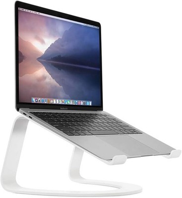twelvesouth Curve SE - Weiß, Ergonomischer Ständer für Macbook und Notebooks