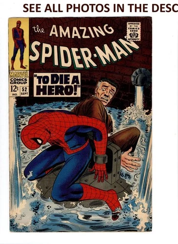 Amazing Spider-Man #52 Comic SEPT 1967 VG+ Marvel Joe Robertson 1st App (HG)