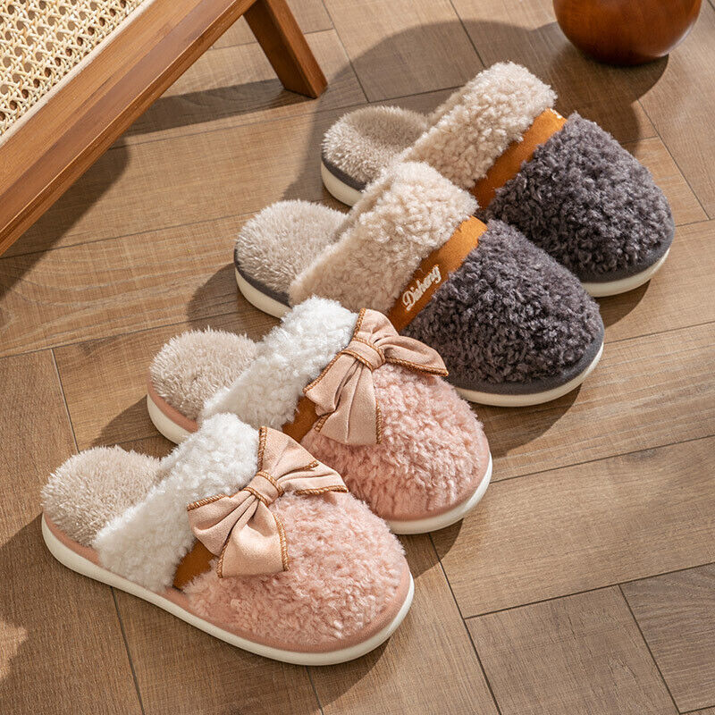 SAOLA Nuove pantofole invernali in cotone coppia casa suola morbida ispessita pantofole calde peluche