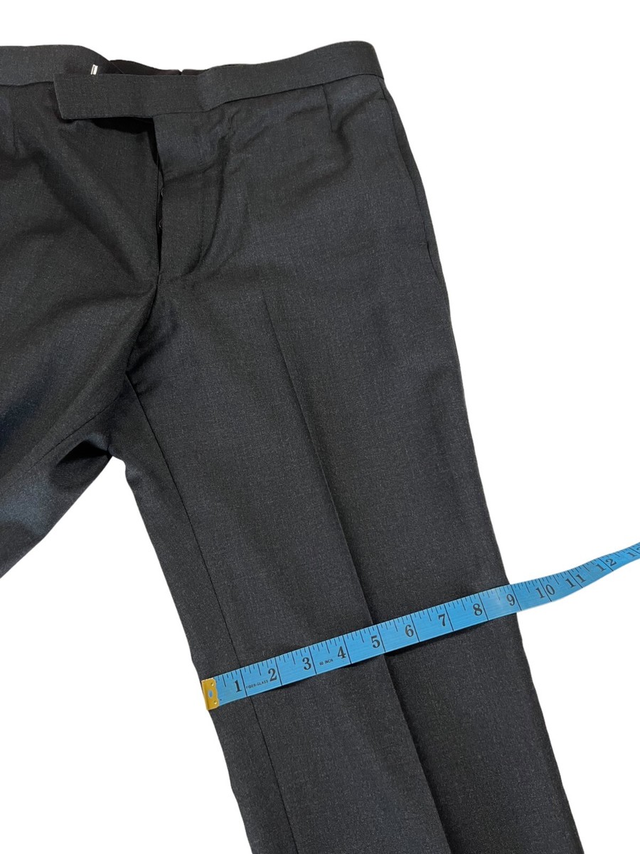 GQ119◇THOM BROWNE : USA製 セルビッジ グレーデニム◇2 Twill Low Rise Skinny Trousers | Thom Browne