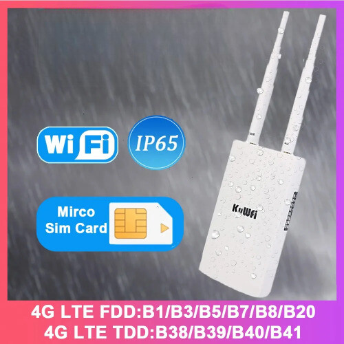 Router WiFi 4G LTE Con Slot SIM - 300 Mbps, 4 Antenne, Per Connessione Internet Mobile