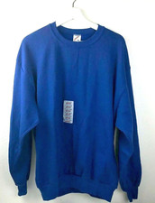 Russell Jerzees Vintage Blank Sweatshirt Mens XL Blue American 90s Active Wear