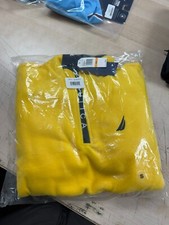 Nautica Men's Quarter-Zip KR4779 Empire Gold Jacket Sweatshirt