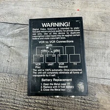 Digital Video Stabilizer VCR To VCR Connections Device As Is