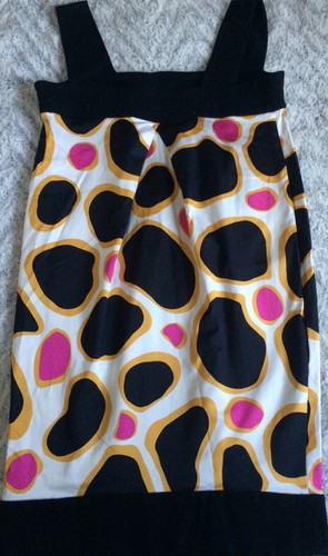 Diane von Furstenberg Seidenkleid schwarz & mehrfarbig Gr. 6 dehnbar Bleistiftkleid - Bild 5 von 7