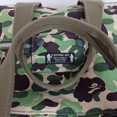 (W)ABC CAMO HAND BAG L A BATHING APE® PORTER & APE A Bathing Ape Duffle Bag Hand Bag Initial ABC