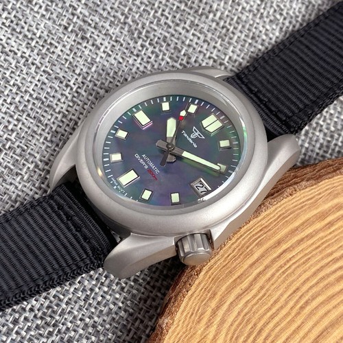 40mm Tandorio Mother Of Pear Dial Sapphire Glass NH35A Automatic Mens Watch - Picture 5 of 11