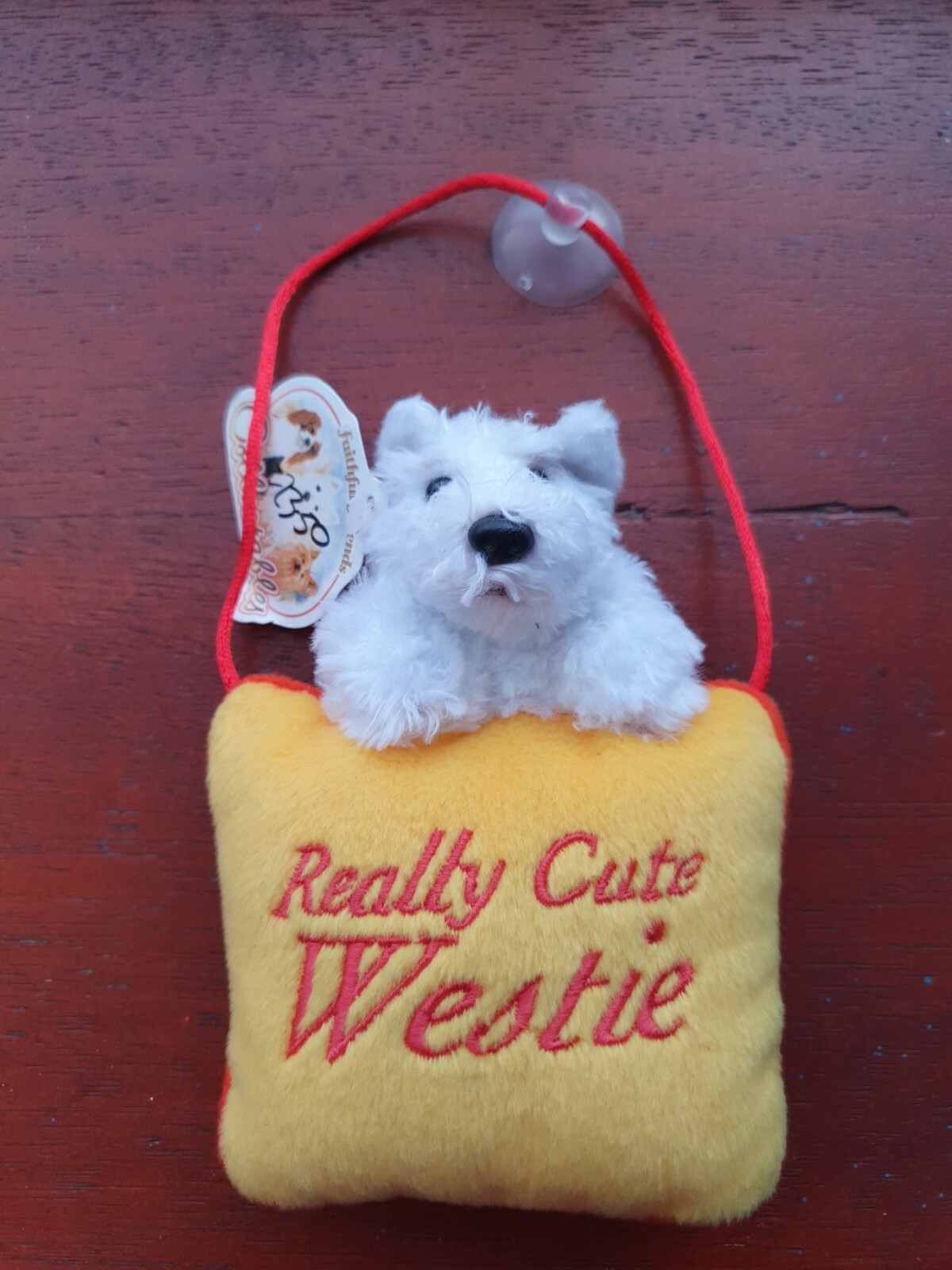 Westie window decoration WESTIES terriers window hanger plush dog car decoration