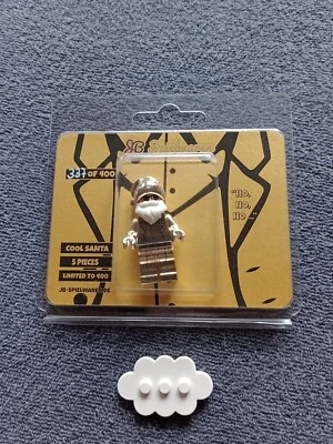 Lego-JB - Cool Santa Gold Crom - Limitiert Nr. 337 of 400 + Stand Wolke - NEU - Bild 1 von 2