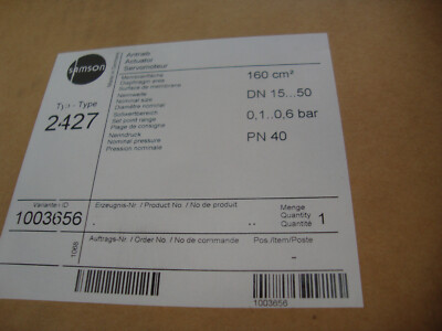 Samson Typ 42-27,  Differenzdruck- und Volumenstromregler ohne Hilfsenergie NEW
