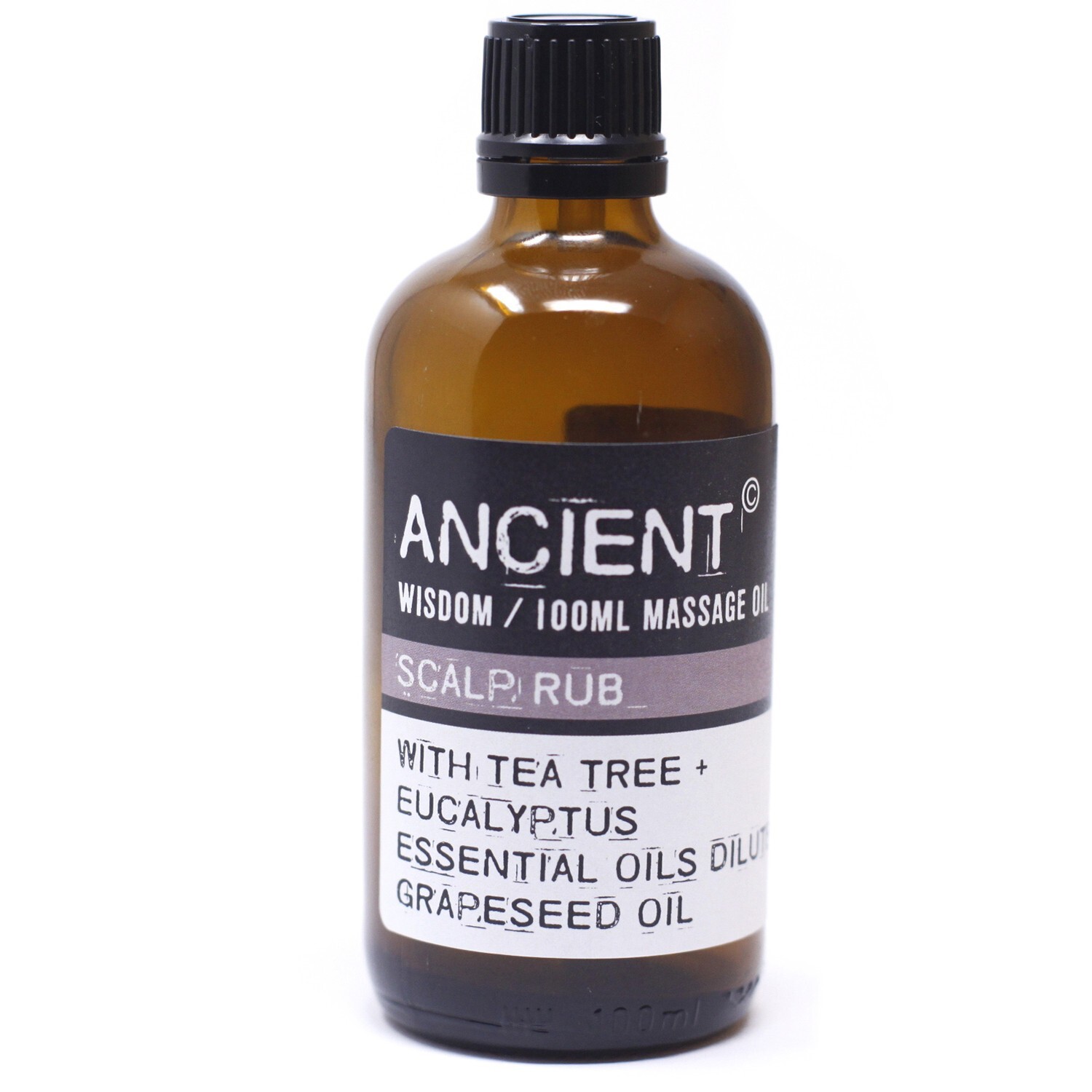 🌿 Scalp Massage Oil with Tea Tree & Eucalyptus - 100ml Pure Grapeseed Blend 🌿