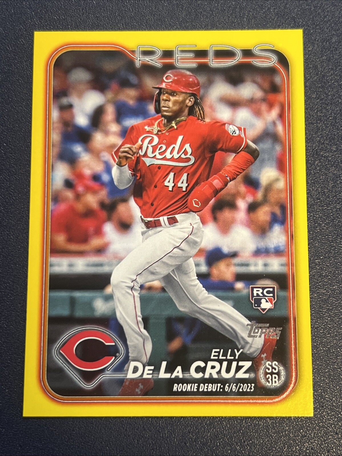Elly De La Cruz 2024 Topps Update #US350 Rookie Debut Yellow RC Cincinnati Reds