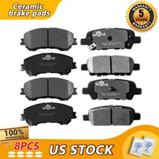 Front & Rear Disc Ceramic Brake Pads for 2014 - 2020 Nissan Rogue