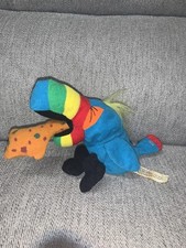 VINTAGE Meanies Plush Stuffed Animal Series 1 1997 HURLEY THE TOUCAN 8