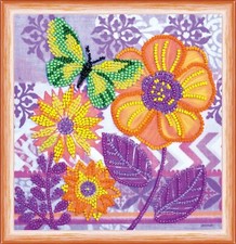 Amazing Flowers Bead Embroidery Kit DIY Handmade Beading Craft Set Gift