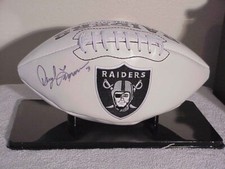 DARYLE LAMONICA AUTOGRAPHED SIGNED FOOTBALL (RAIDERS) - With Display Case & COA