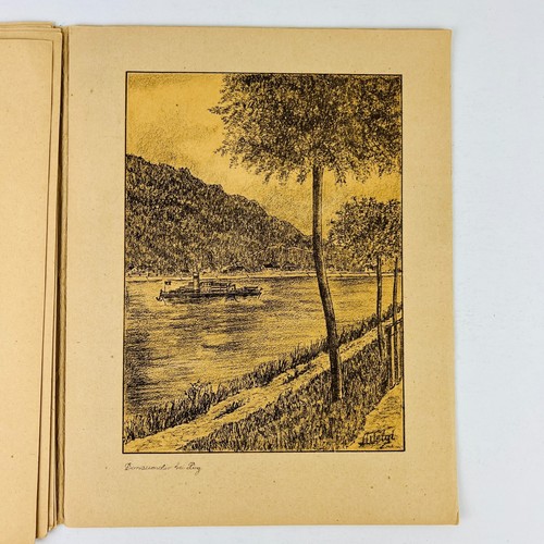 LINZ/D O.Öeterreich 8 Kreidezeichnungen Von A Weigl - 8 DRAWINGS/PRINTS FOLDER - Picture 7 of 10