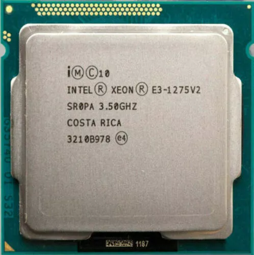 Intel Xeon E3-1275 V2 3,5 GHz Quad Core 8M 77W 22 nm LGA1155 CPU Prozessor - Bild 1 von 1