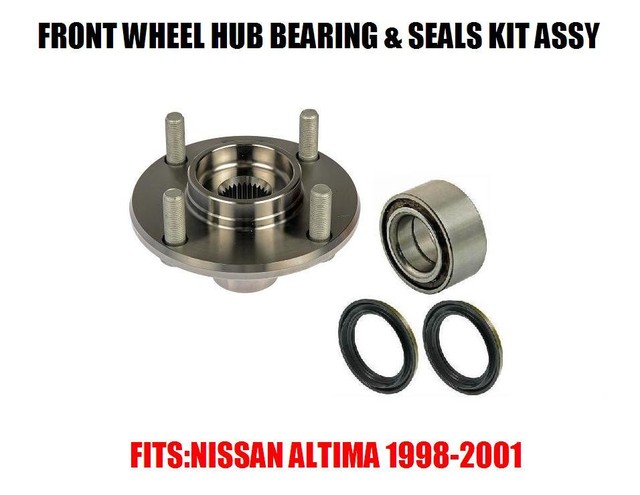 Front Wheel Hub & Bearing & Seals Kit Assembly FOR Nissan Altima 1998