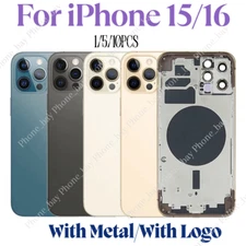 Replacement Rear Back Glass Big Hole For iPhone 14/14 Plus /15/Pro Max Cover Lot